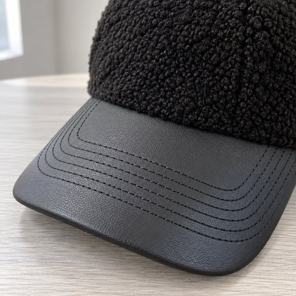 Balenciaga Black Teddy Leather Cap - Picture 6 of 6